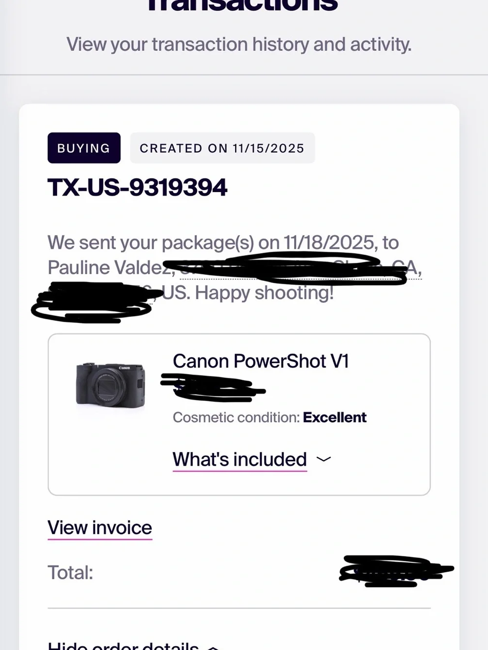 CANON POWERSHOT V1 + ACCESSORIES BUNDLE WITH BATTERY & CHARGER 💕